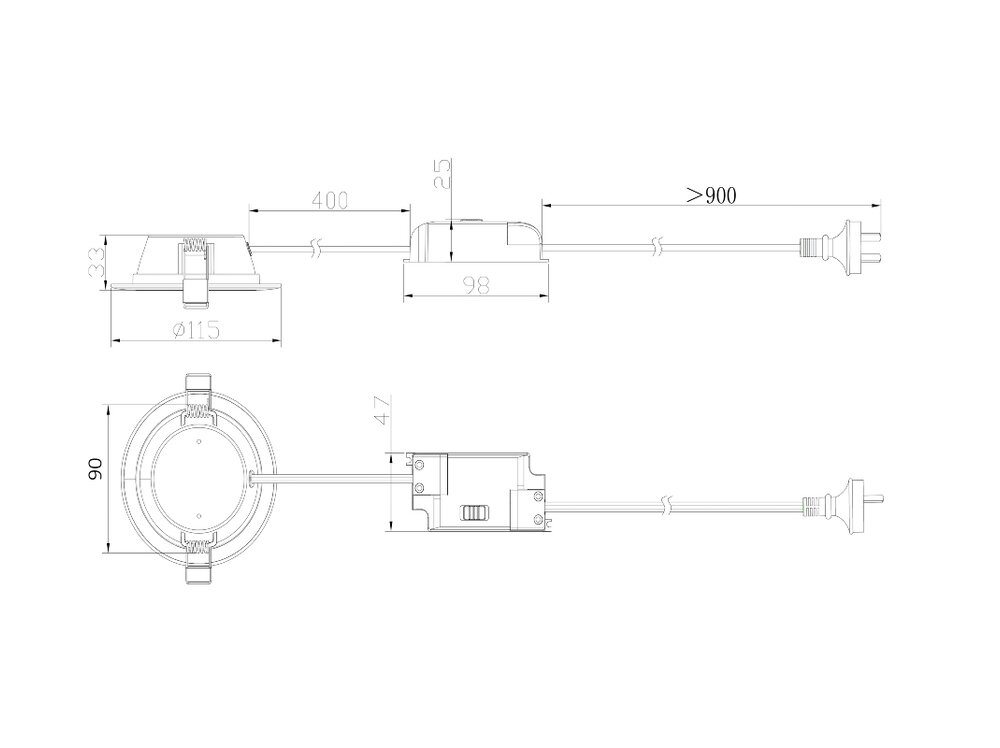 Litelux Colour Select Downlight Gen4 - Pierlite